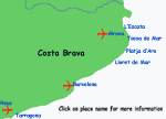 map costa brava  spain