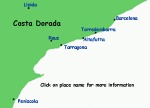 map costa dorada spain